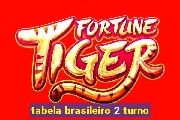 tabela brasileiro 2 turno